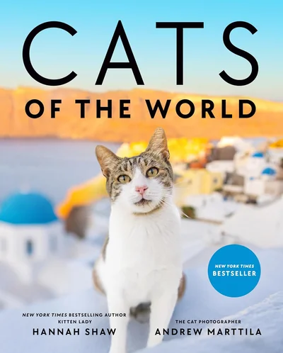 Portada de Cats of the World de Hannah Shaw & Andrew Marttila – Lista: Los 6 libros de arte y entretenimiento más vendidos del año 2025